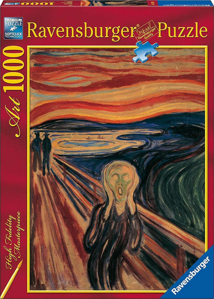 Puzzle Ravensburger Edvard Munch: The Scream 1000 Κομμάτια 2D