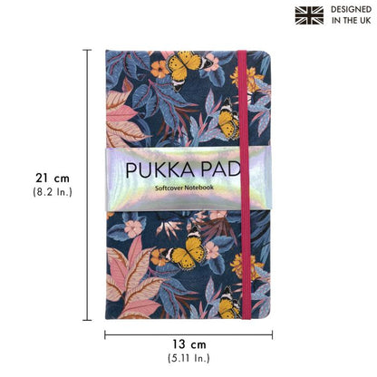 Pukka pad bloom σημειωματάριο μαλακό εξώφυλλο μπλε 13x21