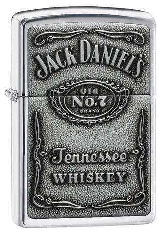 Zippo Αντιανεμικός Αναπτήρας Λαδιού Jack Daniel's Ασημί