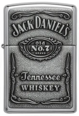 Zippo Αντιανεμικός Αναπτήρας Λαδιού Jack Daniel's Ασημί